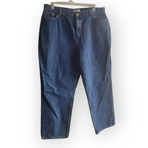 L.L Bean Womens Size 20‎ Classic Curvy Fit Jeans Plus Size Dark Wash